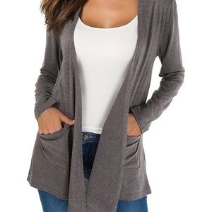 Towncat grey women’s cardigan with pockets